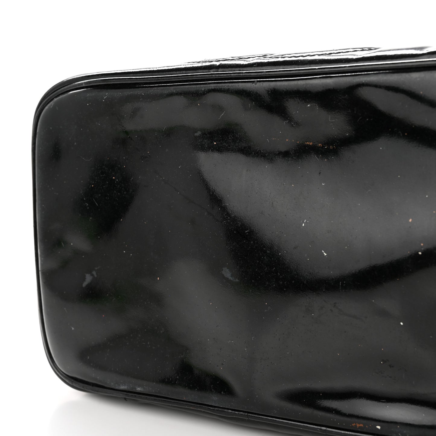 Patent Vanity Cosmetic Case Black