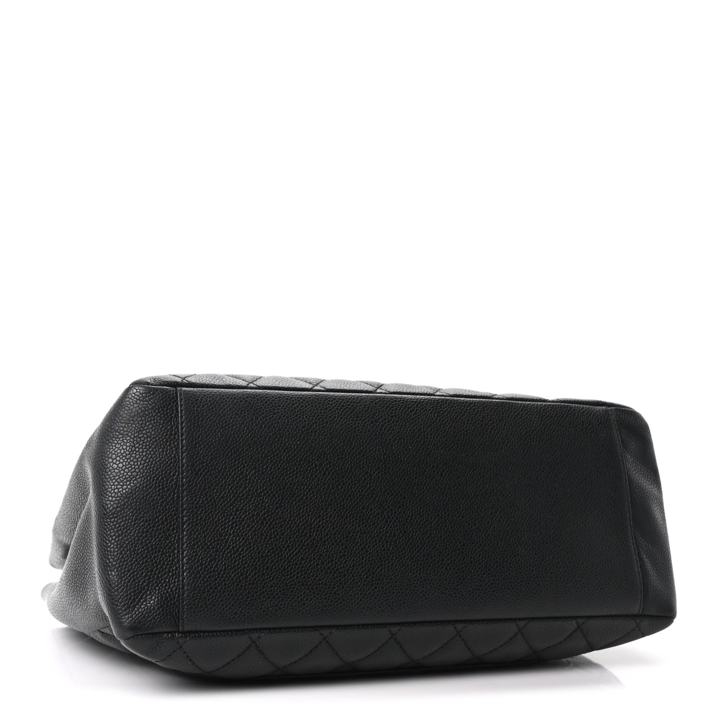 Caviar Quilted Grand Shopping Tote GST Black  Black