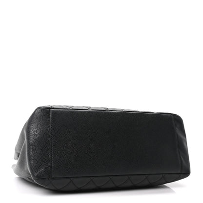 Chanel Caviar Quilted Grand Shopping Tote GST Black  Black 4 of 10