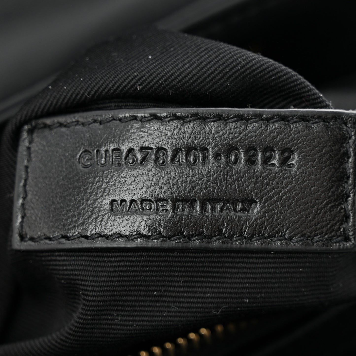 Calfskin Y Quilted Monogram Toy Loulou Crossbody Bag Black