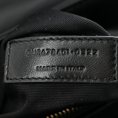 Saint Laurent Calfskin Y Quilted Monogram Toy Loulou Crossbody Bag Black 7 of 11