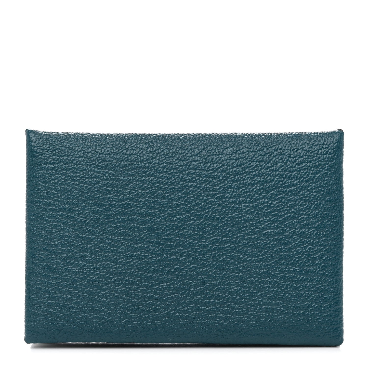 Hermes Chevre Mysore Calvi Card Case Vert Bosphore 1 of 8