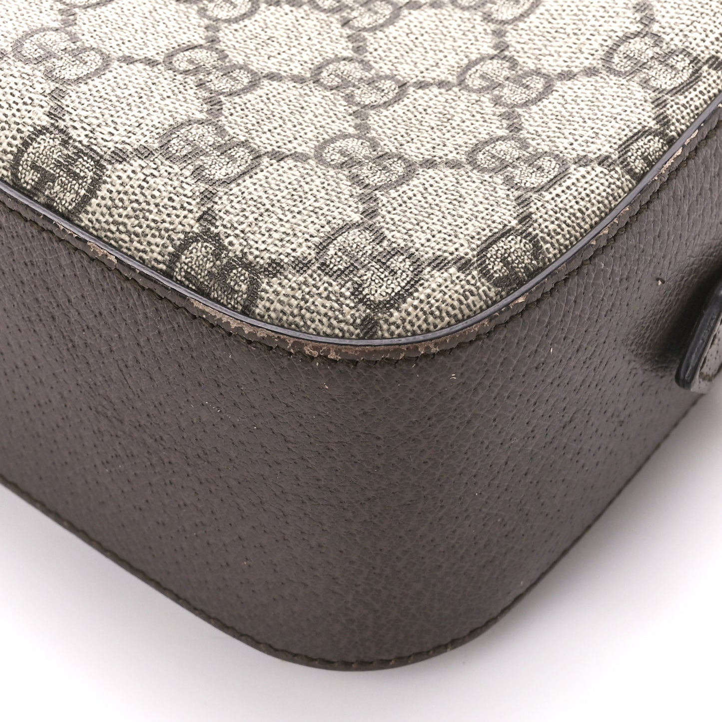 GG Supreme Monogram Web Neo Vintage Shoulder Bag Beige New Acero Crop