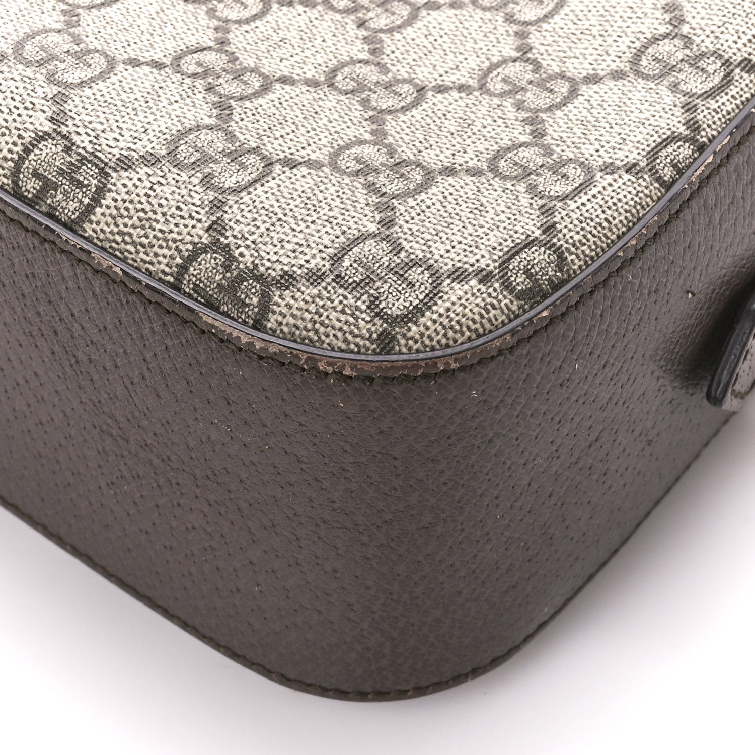 Gucci GG Supreme Monogram Web Neo Vintage Shoulder Bag Beige New Acero Crop 11 of 12