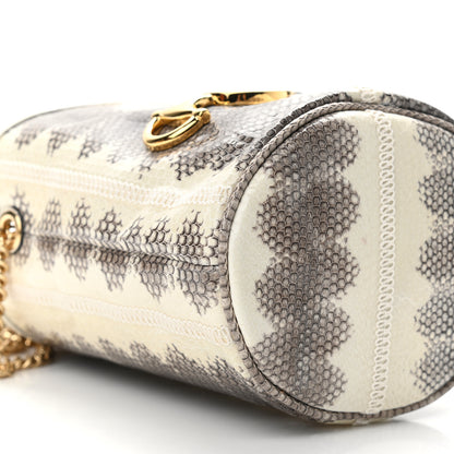 Gucci Snakeskin Mini Zumi Bucket Bag Grey 6 of 9