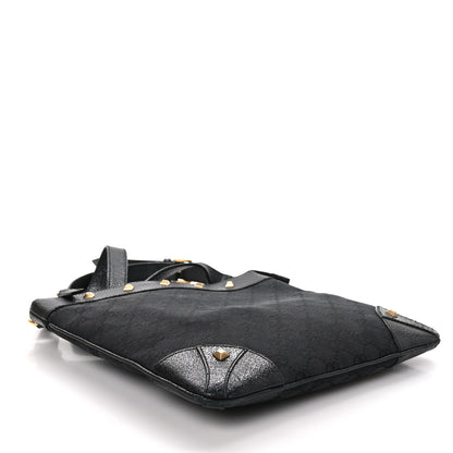 Gucci Monogram Studded Messenger Black 4 of 12