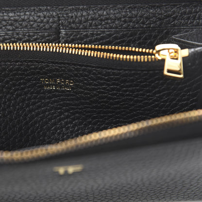 Tom Ford Grained Calfskin TF Zip Around Wallet Black 5 of 5