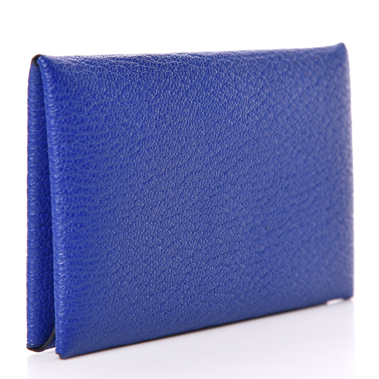 Hermes Chevre Mysore Calvi Card Case Bleu Electrique 3 of 8