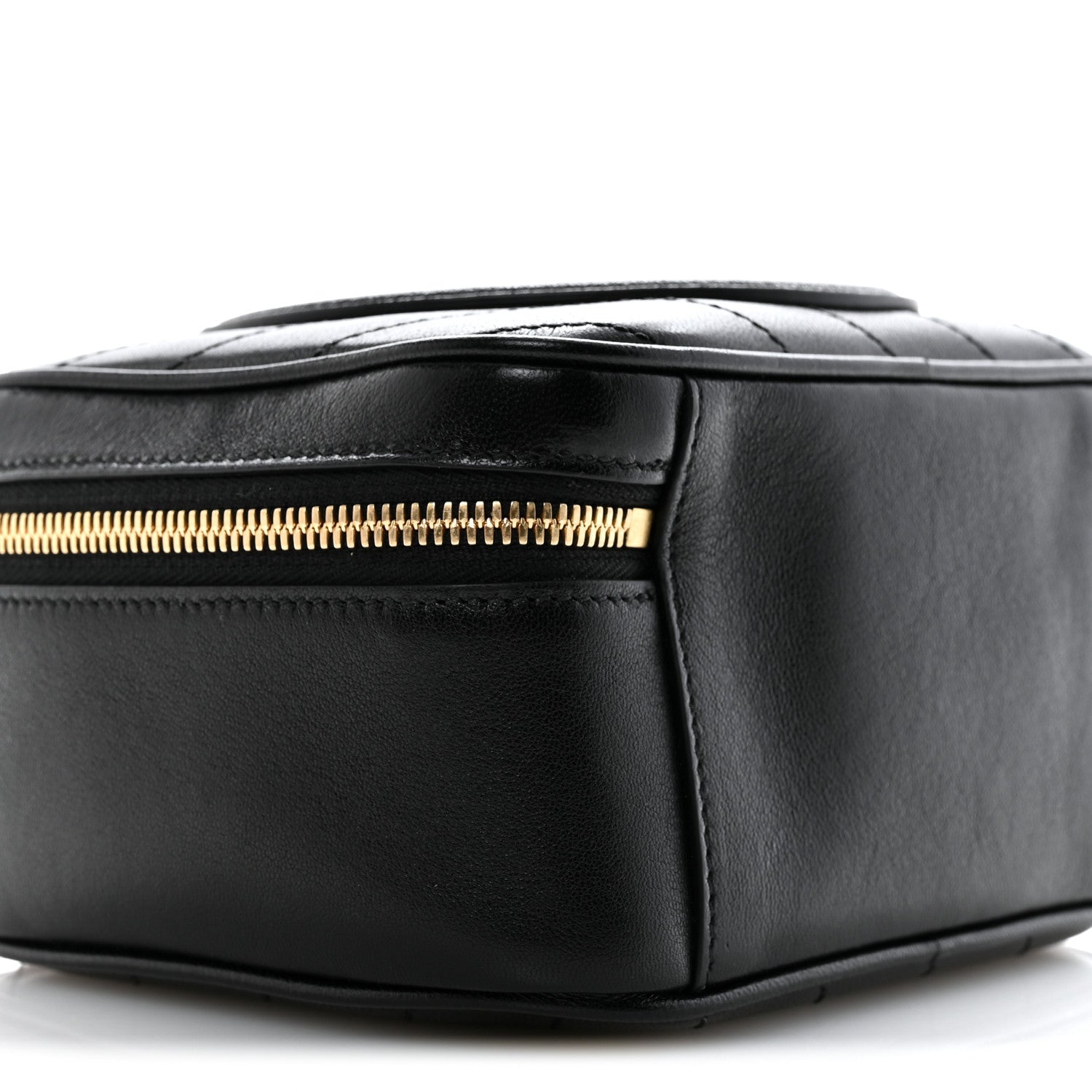 Gucci Sakai Be Green Calfskin Diagonal Stitched Blondie Top Handle Bag Black 9 of 11