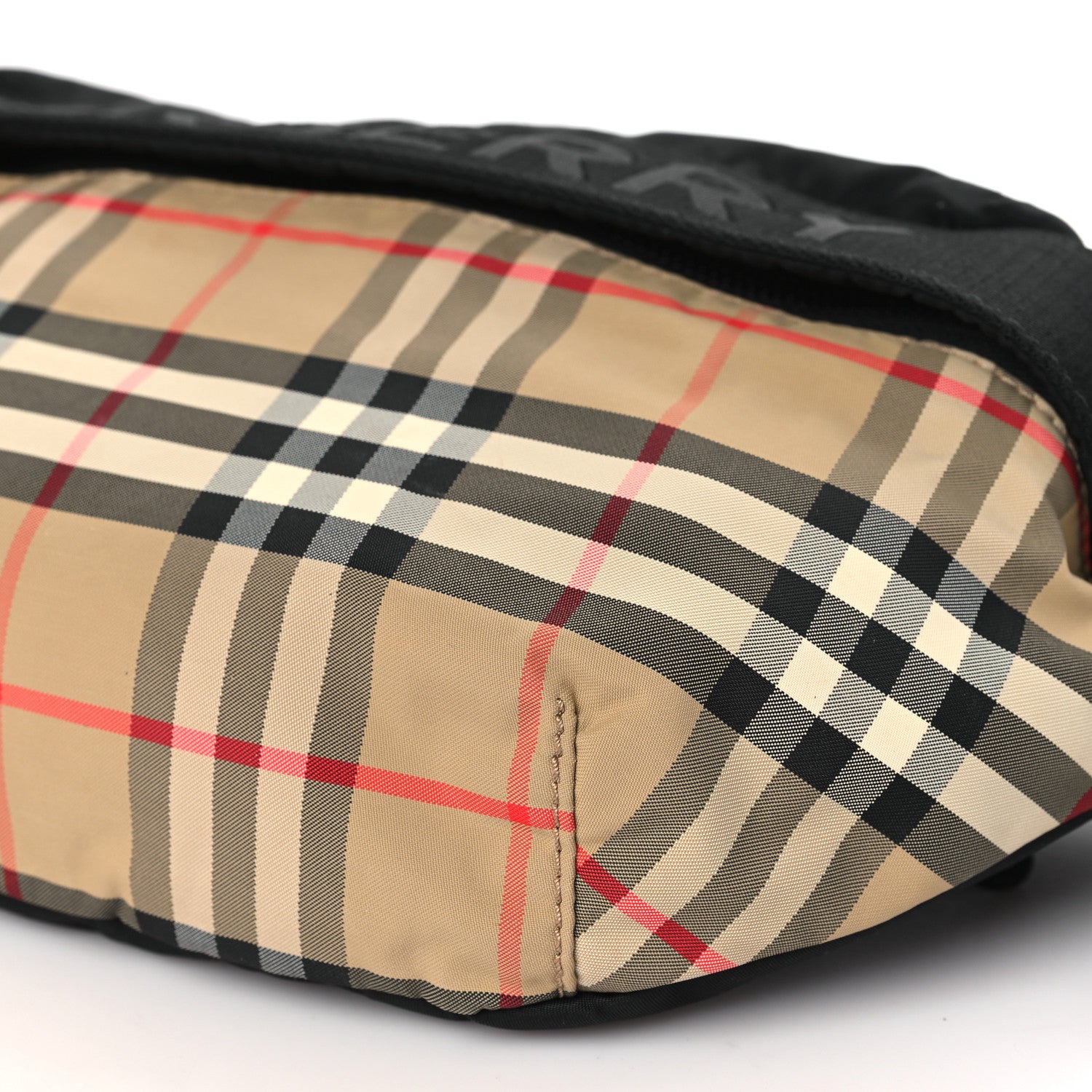 Burberry Nylon Vintage Check Sonny Bum Bag Archive Beige Black 9 of 9