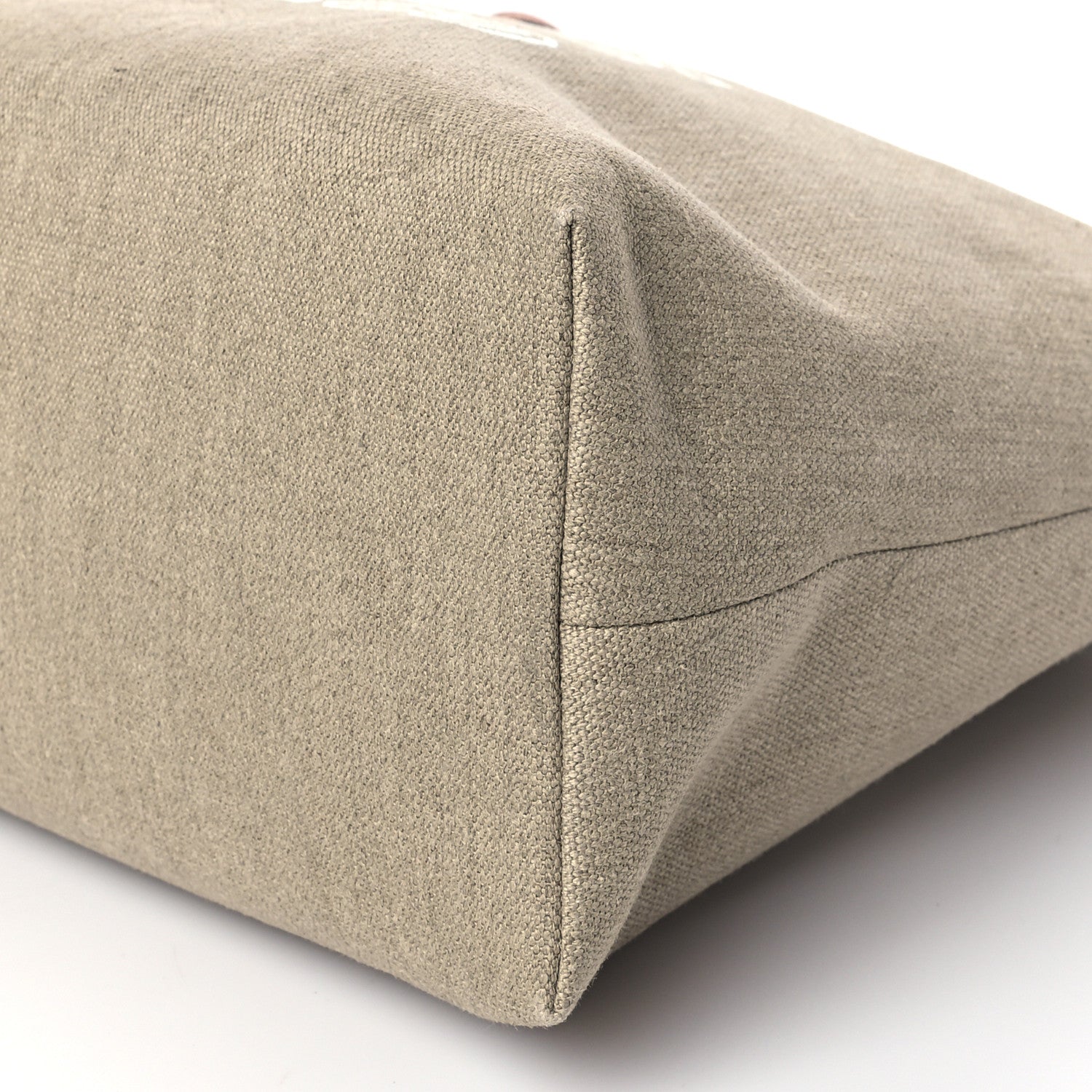 Celine Canvas Calfskin Monaco Horizontal Cabas Tan 9 of 9