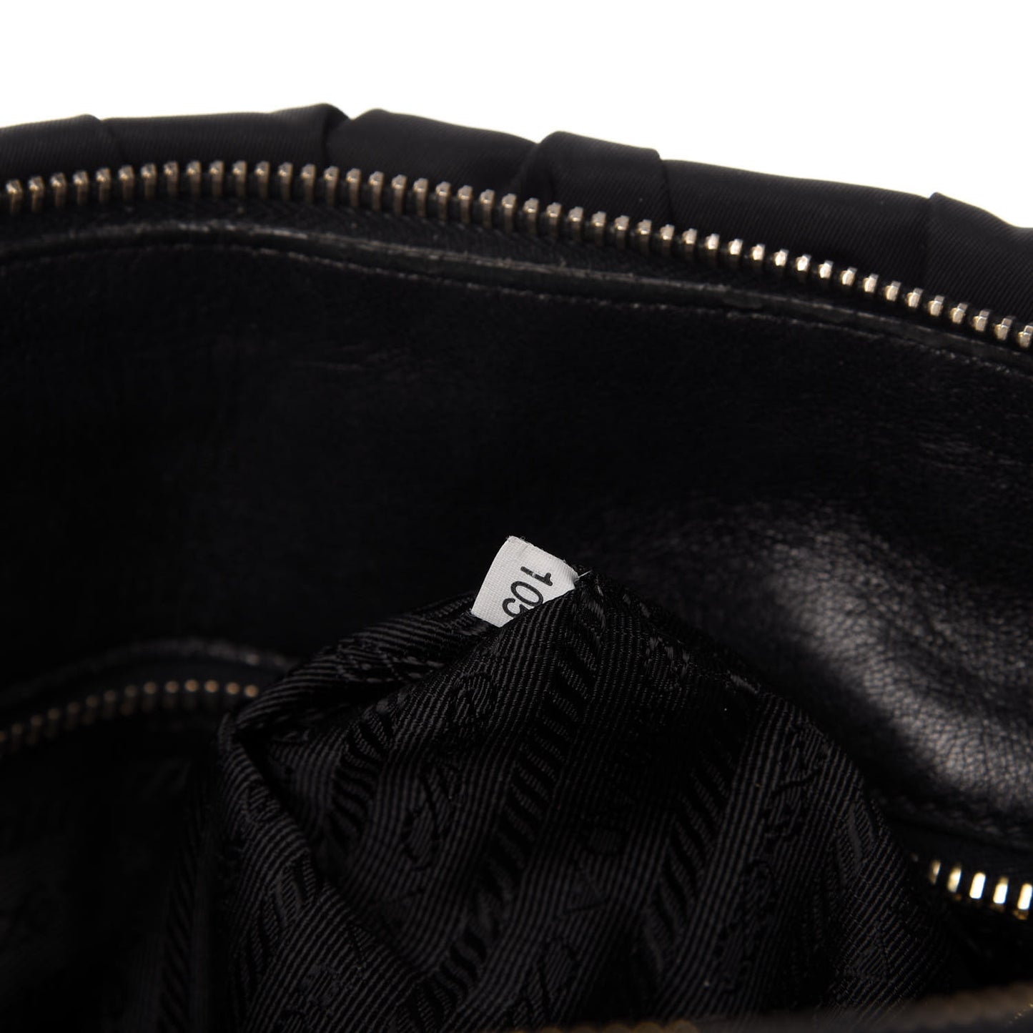 Tessuto Nylon Gaufre Shopping Satchel Black