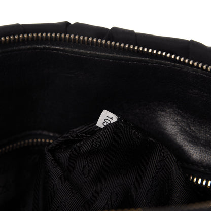 Prada Tessuto Nylon Gaufre Shopping Satchel Black 9 of 20
