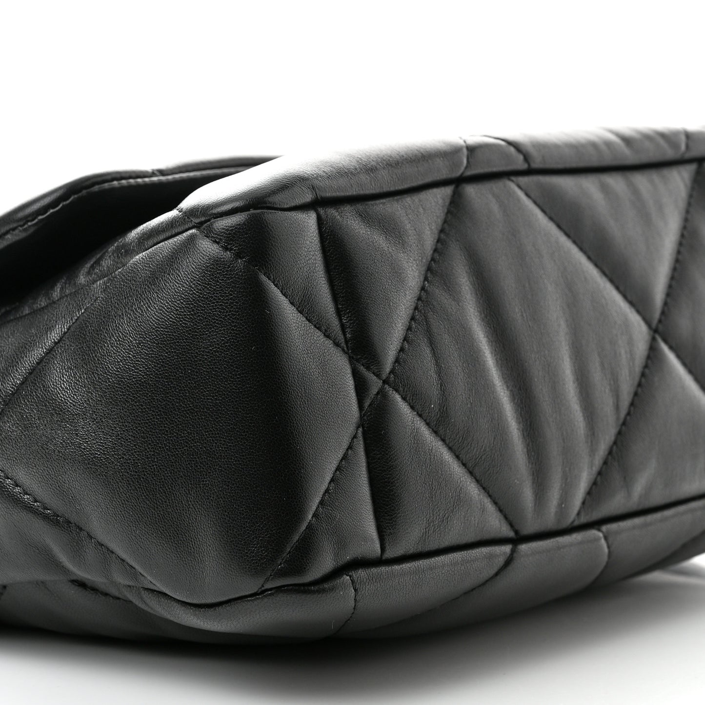 Lambskin Quilted Large Chanel 19 Flap Black