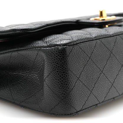 Chanel Caviar Quilted Medium Double Flap Black 9 of 11