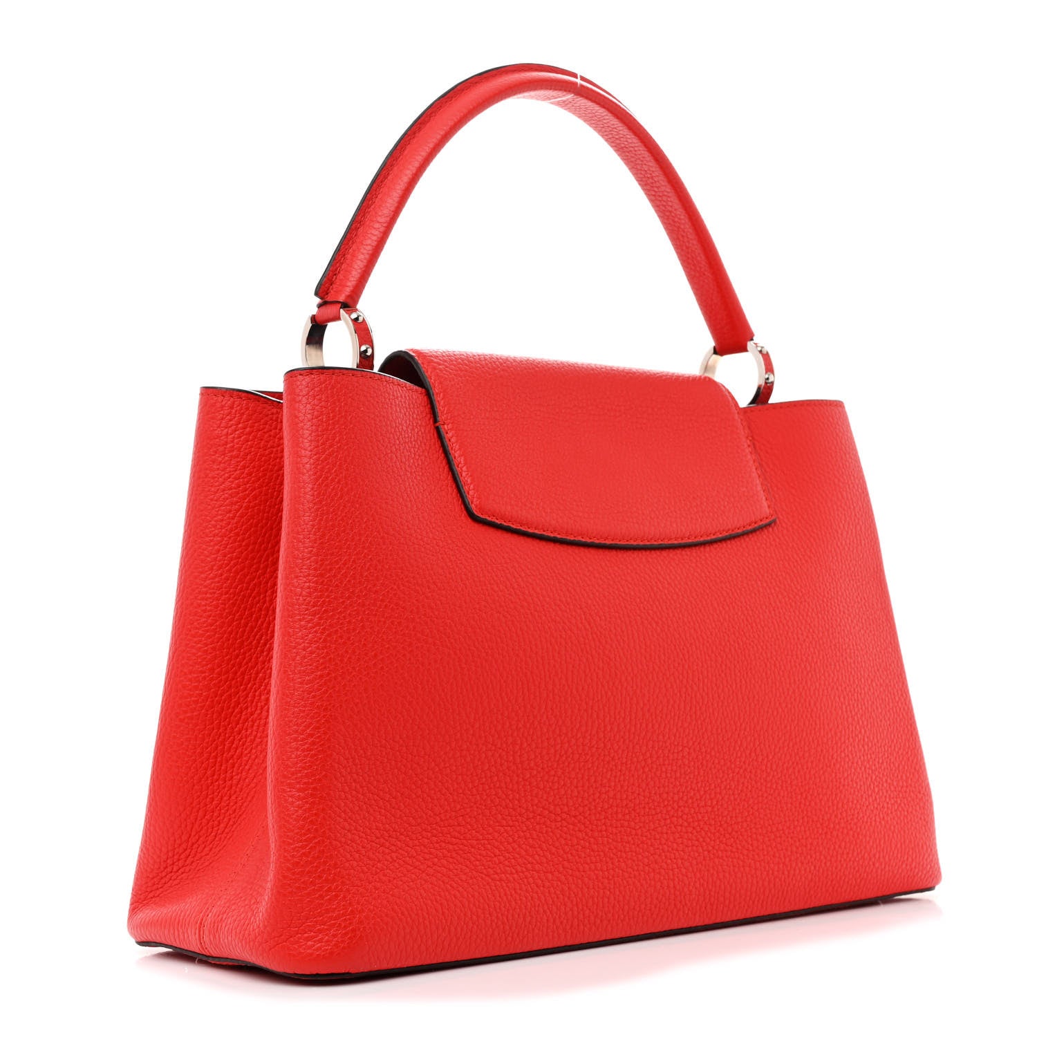 Louis Vuitton Taurillon Capucines MM Coquelicot 3 of 10