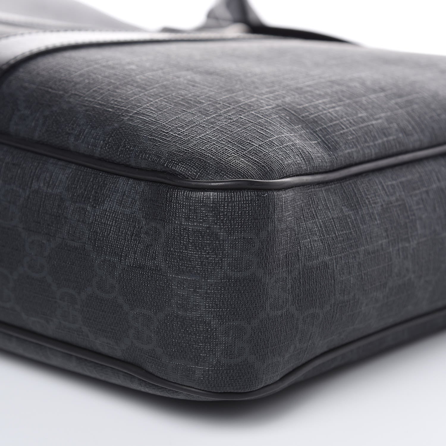 Gucci GG Supreme Monogram Briefcase Black Grey 6 of 15