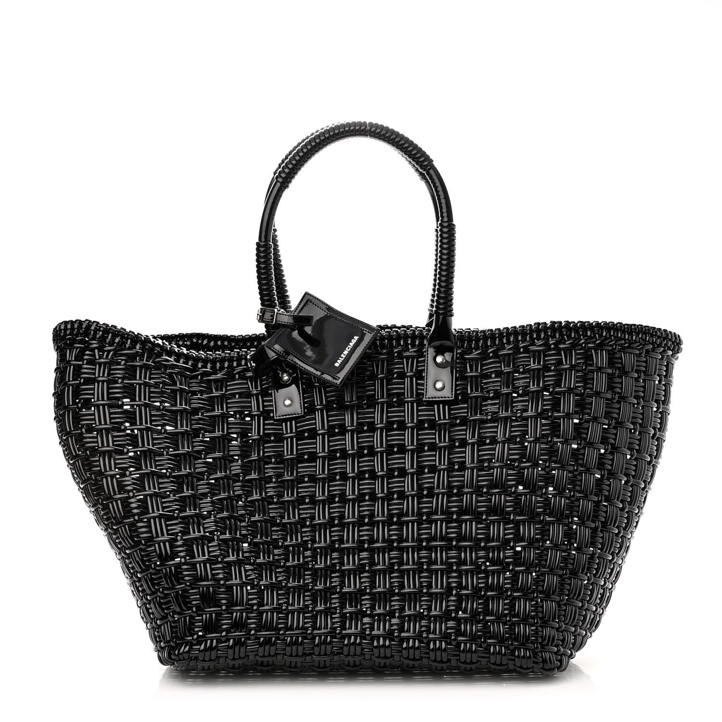 Faux Calfskin XL Bistro Basket Black