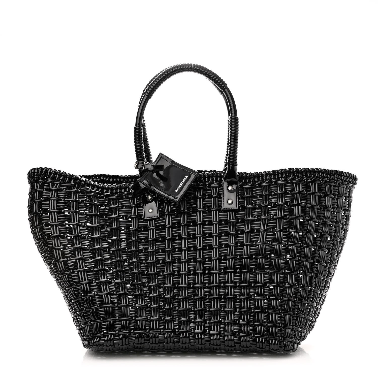 Balenciaga Faux Calfskin XL Bistro Basket Black 1 of 9