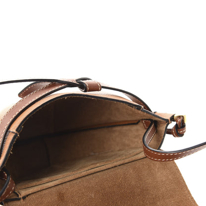 Loewe Grained Calfskin Mini Gate Crossbody Bag Caramel Pecan 5 of 10
