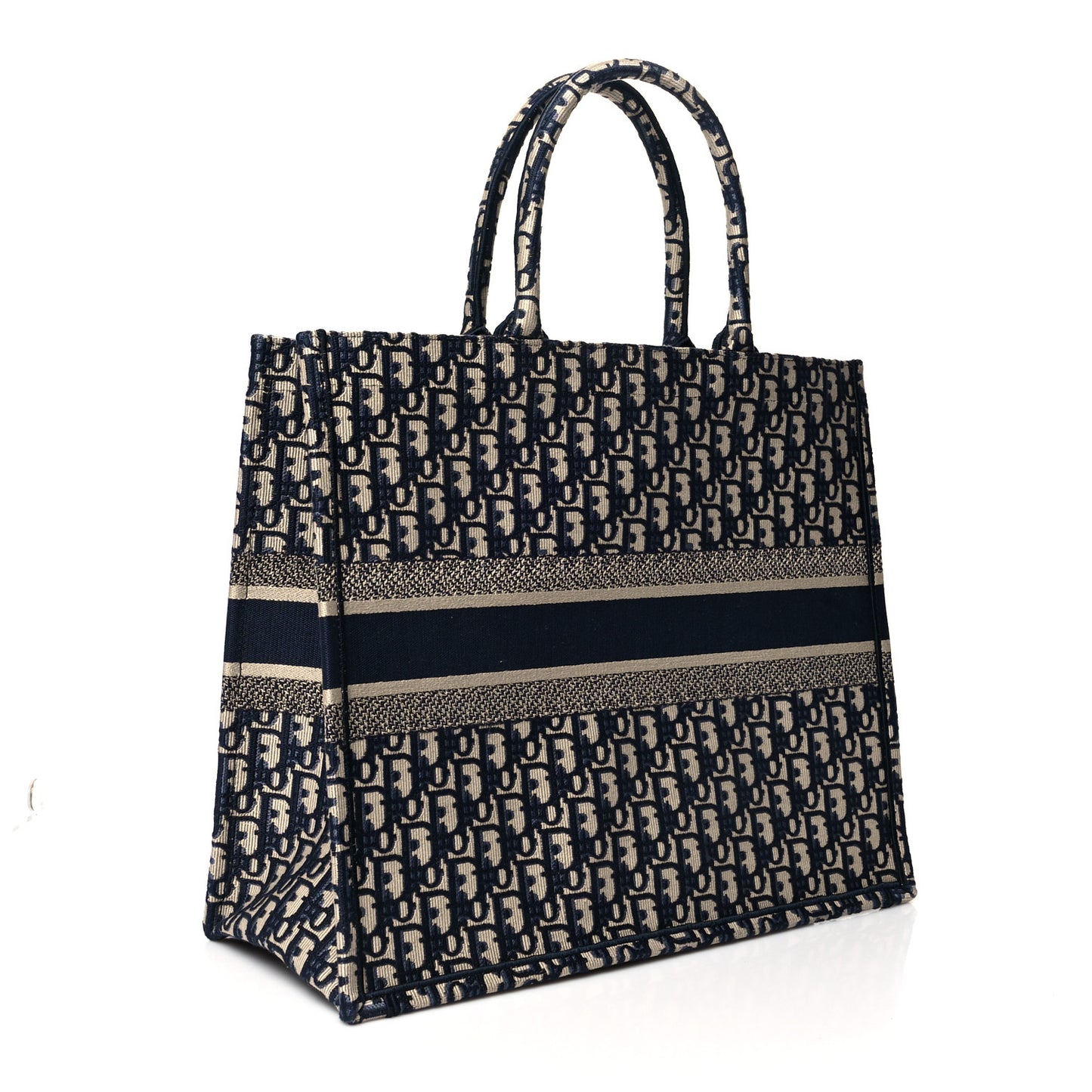 Oblique Large Book Tote Blue Multicolor