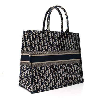 Christian Dior Oblique Large Book Tote Blue Multicolor 3 of 10