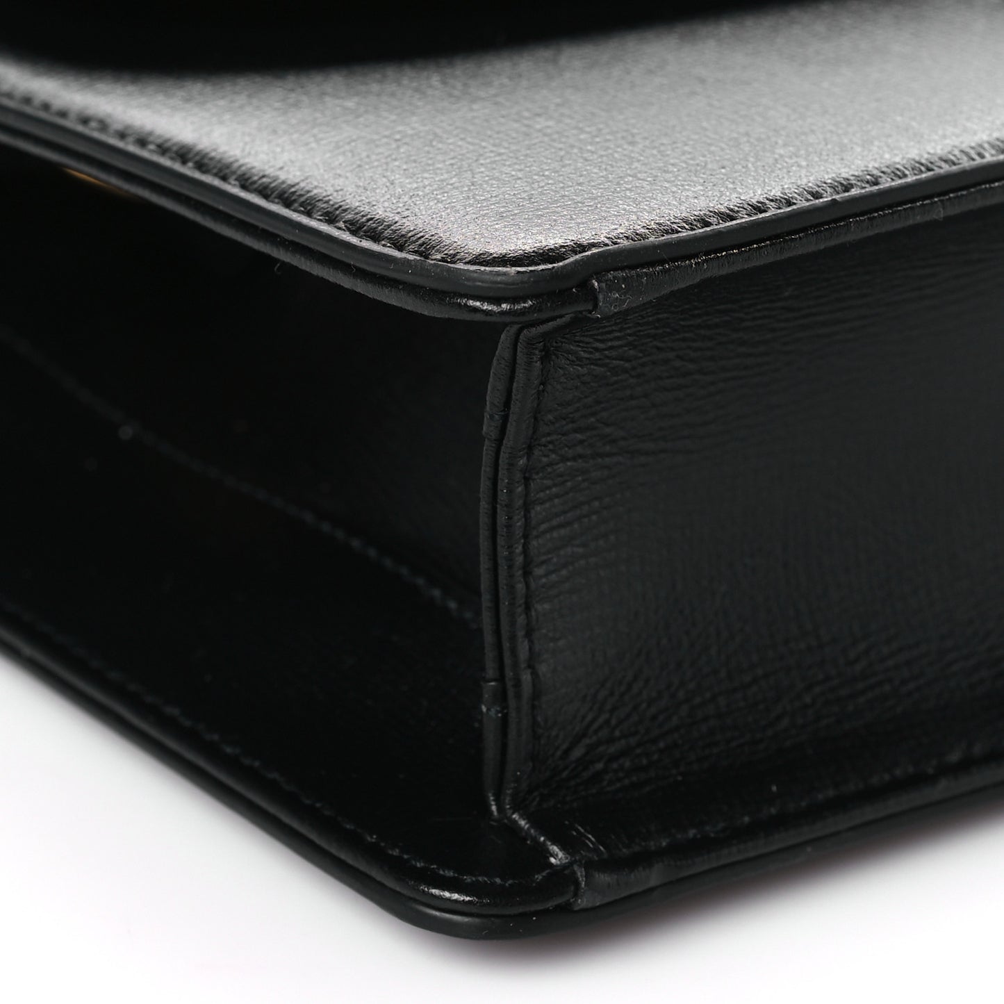Textured Calfskin Small Torchon GG Ring Shoulder Bag Black