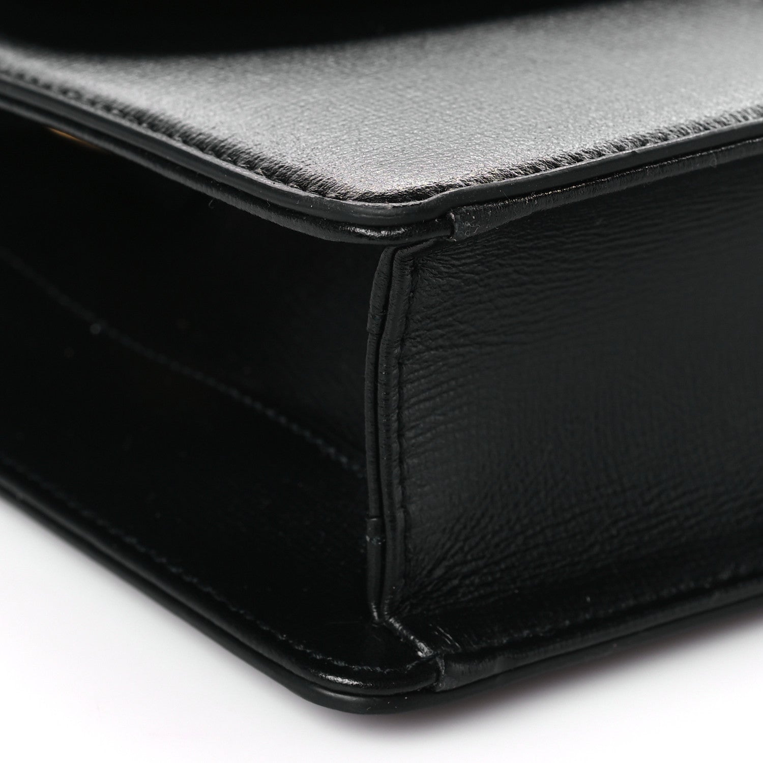 Gucci Textured Calfskin Small Torchon GG Ring Shoulder Bag Black 8 of 9