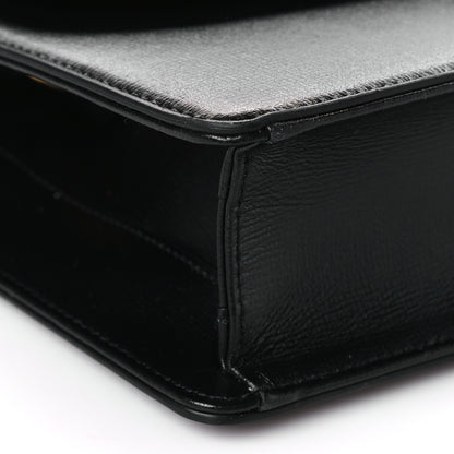 Gucci Textured Calfskin Small Torchon GG Ring Shoulder Bag Black 8 of 9