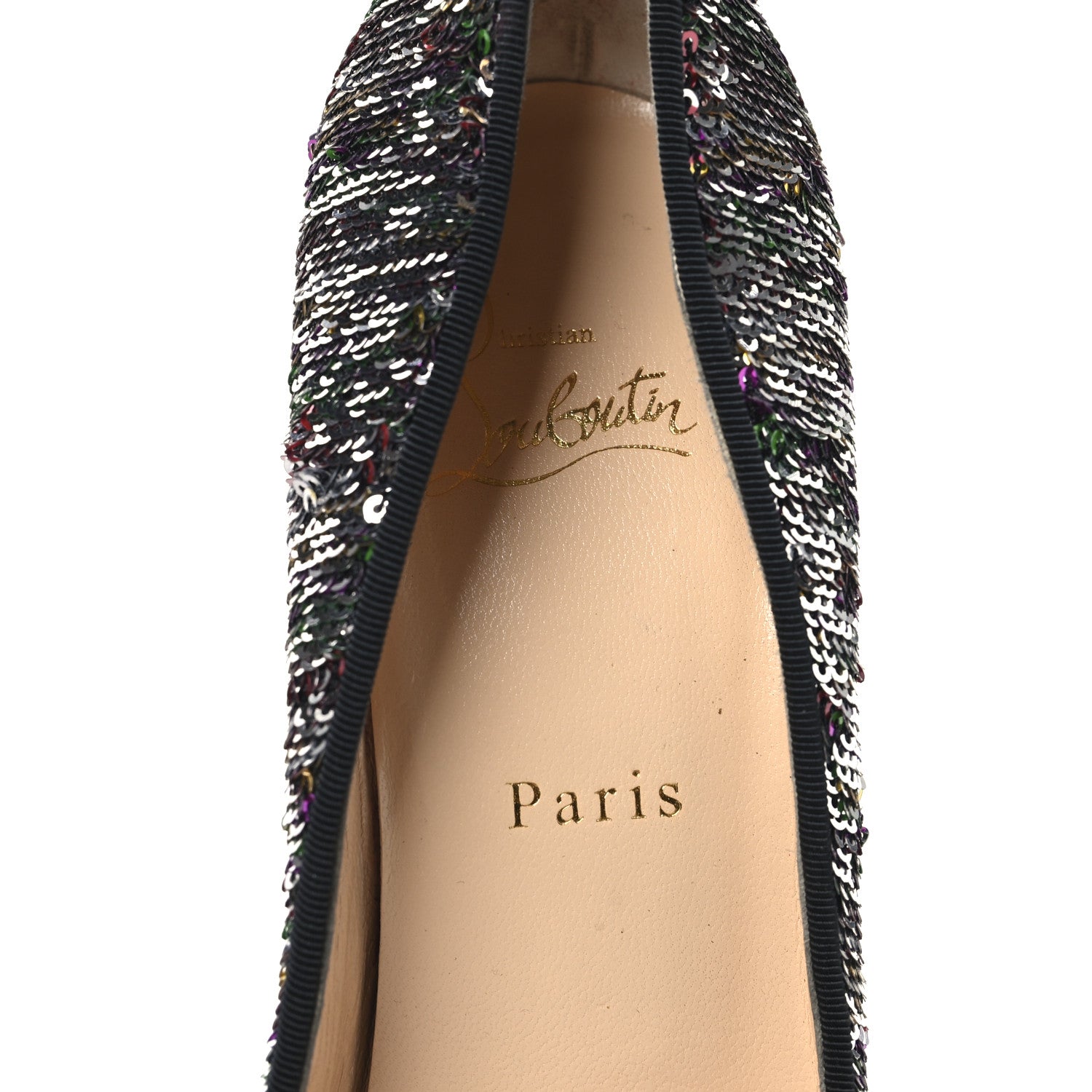 Christian Louboutin Paillettes Caresse Pigalle Follies 100 Pumps 39 Multicolor 8 of 9