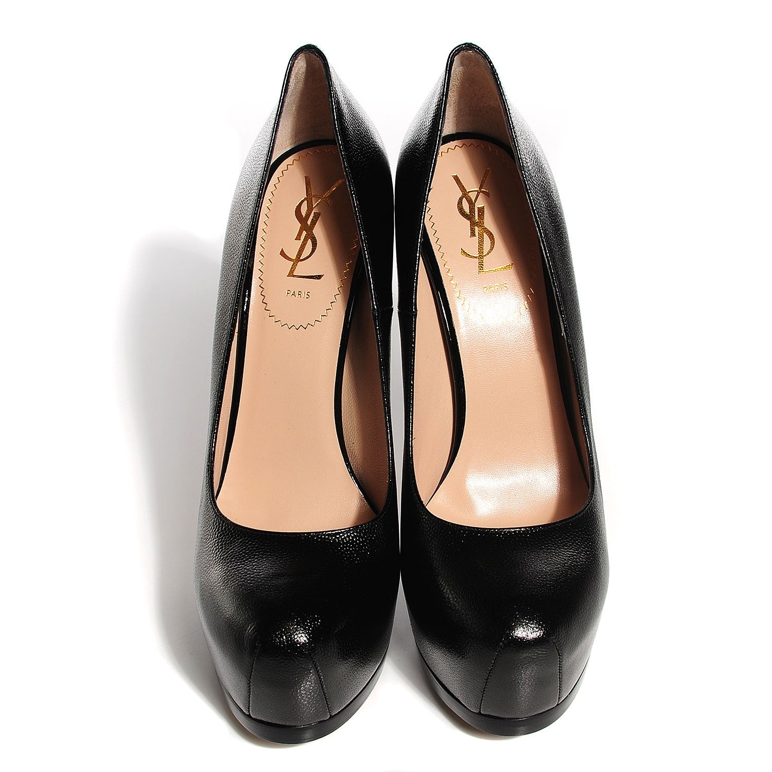 Saint Laurent Vernigolf Tribute Two Platform Pumps 39 Black 2 of 8