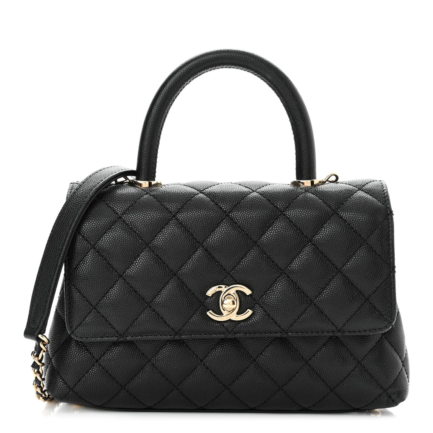 Chanel Caviar Quilted Mini Coco Handle Flap Black 1 of 11
