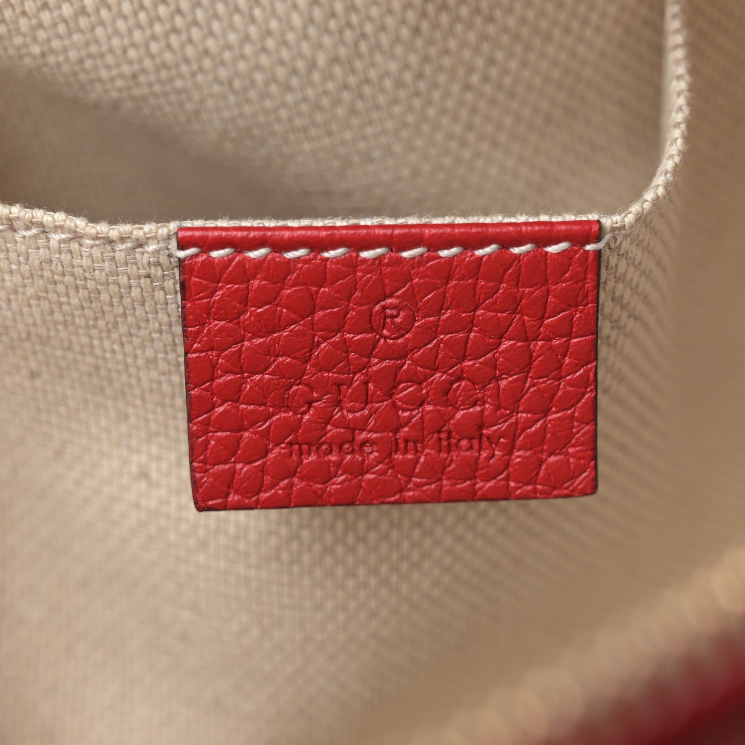 Gucci Pebbled Calfskin Small Soho Disco Bag Tabasco Red 6 of 11