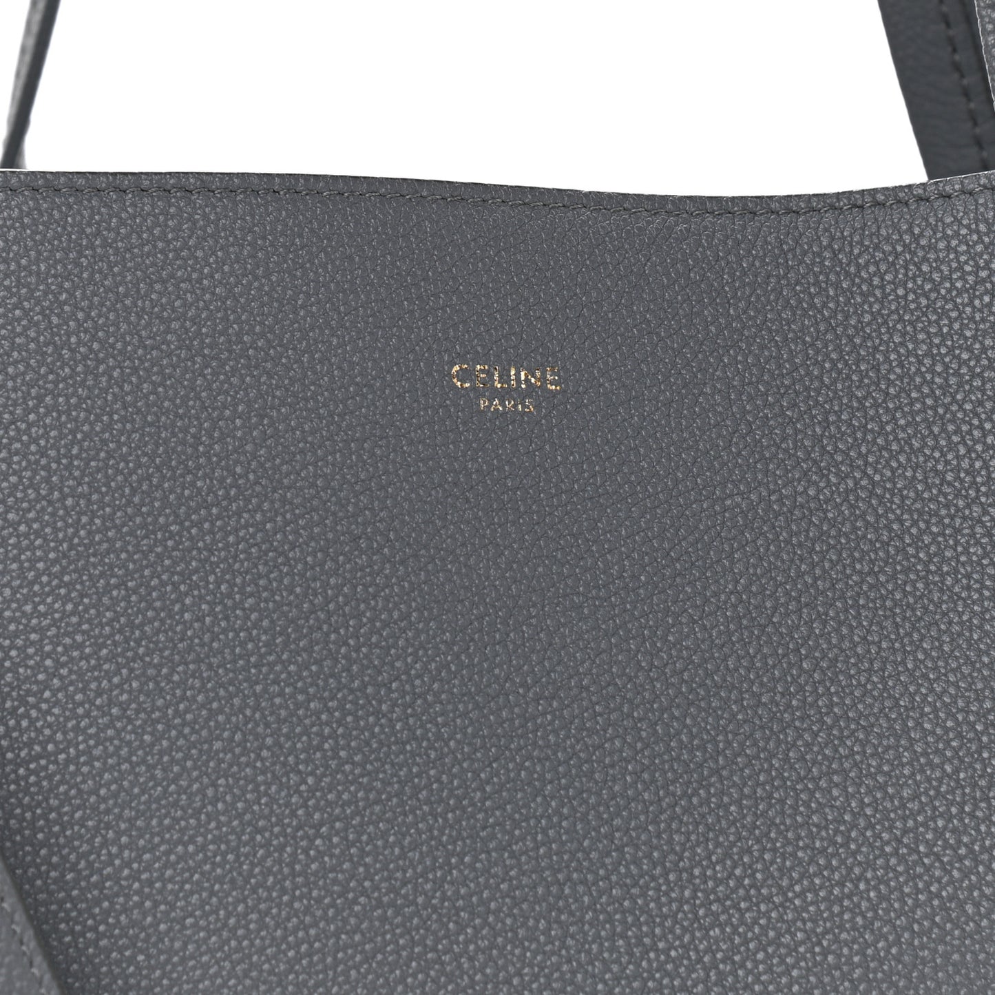 Soft Grained Calfskin Small Belt Cabas Phantom Grey
