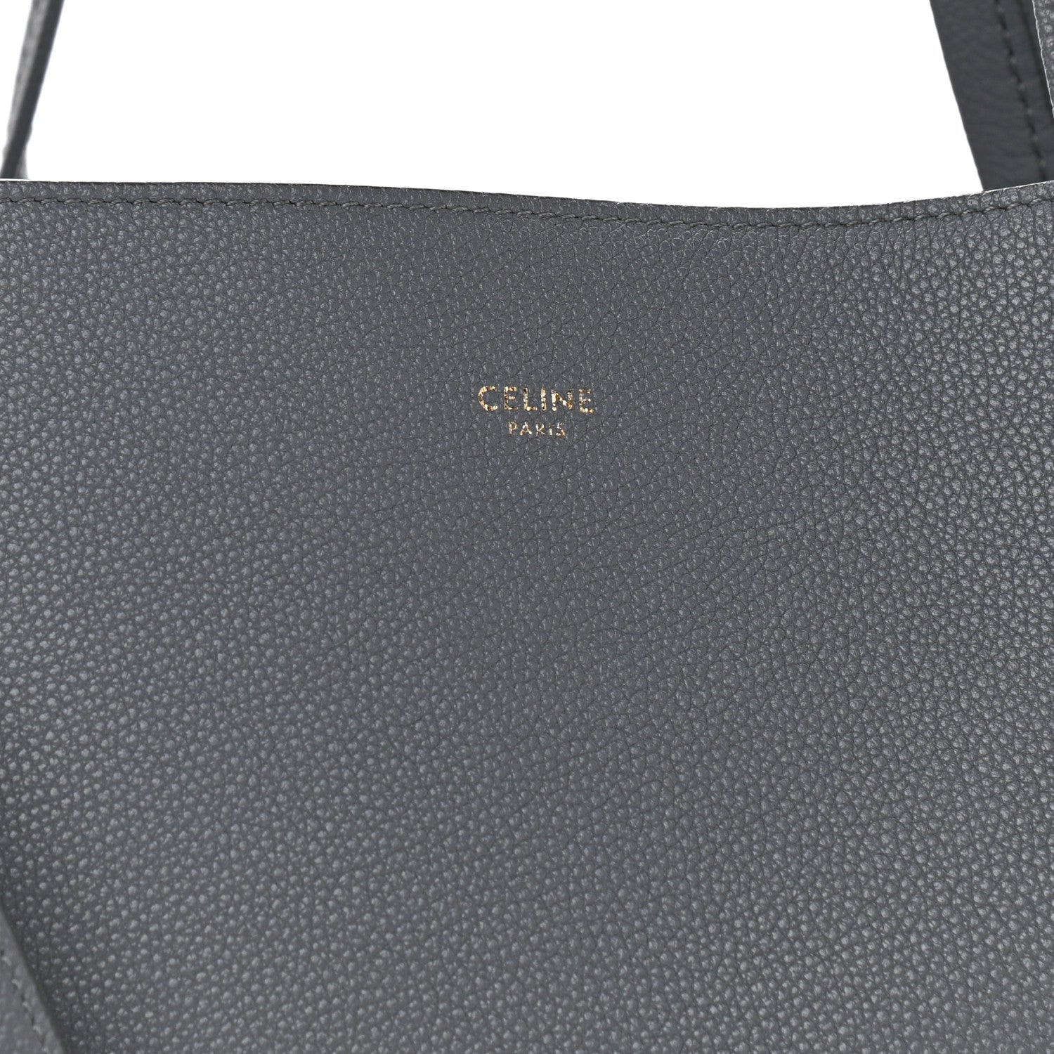 Celine Soft Grained Calfskin Small Belt Cabas Phantom Grey 8 of 12