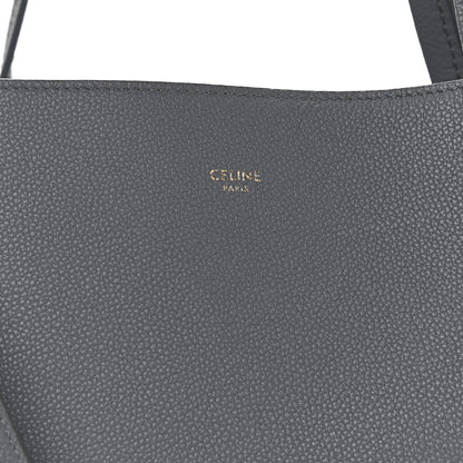 Celine Soft Grained Calfskin Small Belt Cabas Phantom Grey 8 of 12