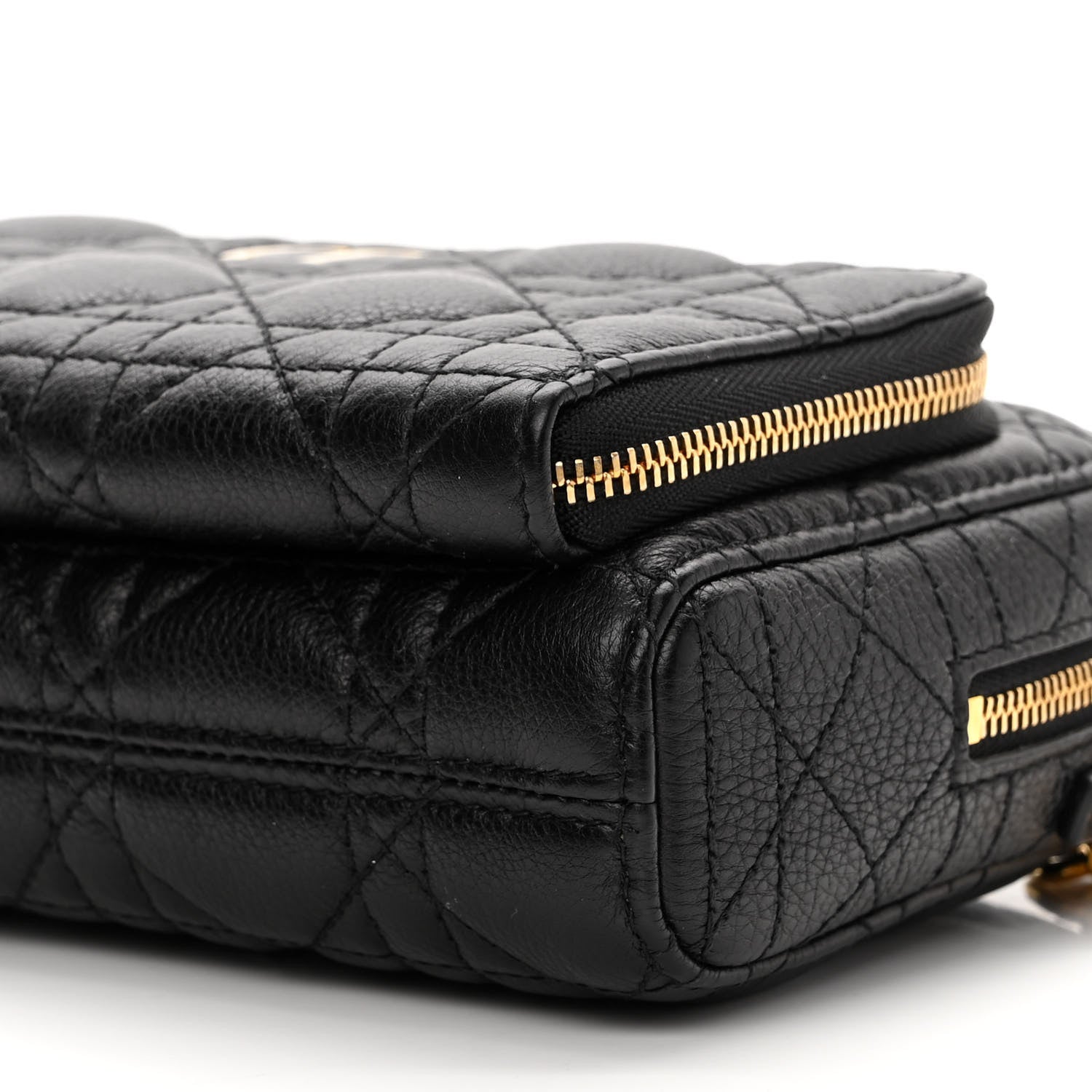 Christian Dior Supple Calfskin Caro Double Pouch Black 9 of 9