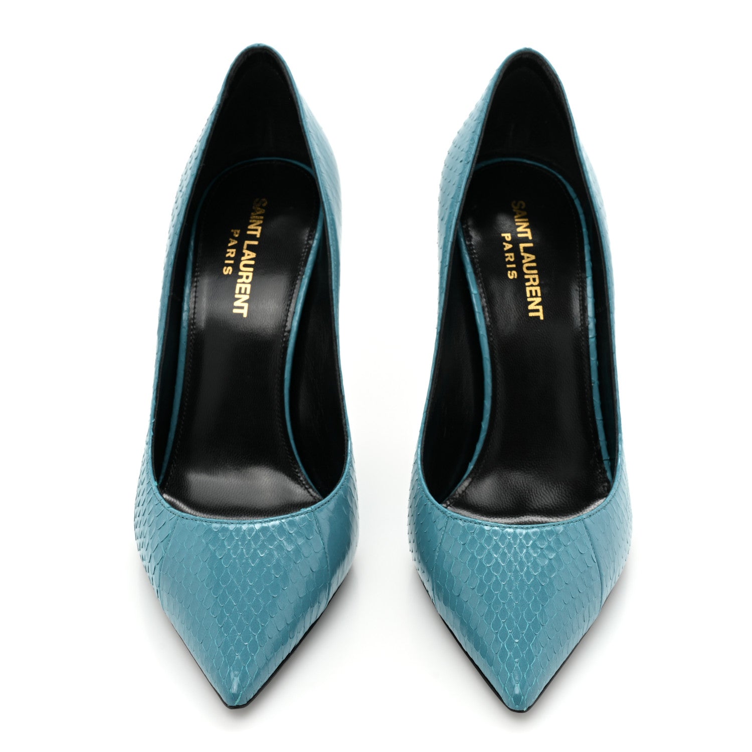 Saint Laurent Ayers Zoe 105 Pump 38 Water Marine 2 of 11