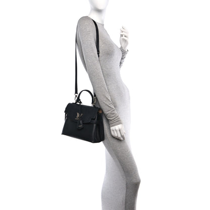 Louis Vuitton Calfskin Lockme Ever BB Black 2 of 10
