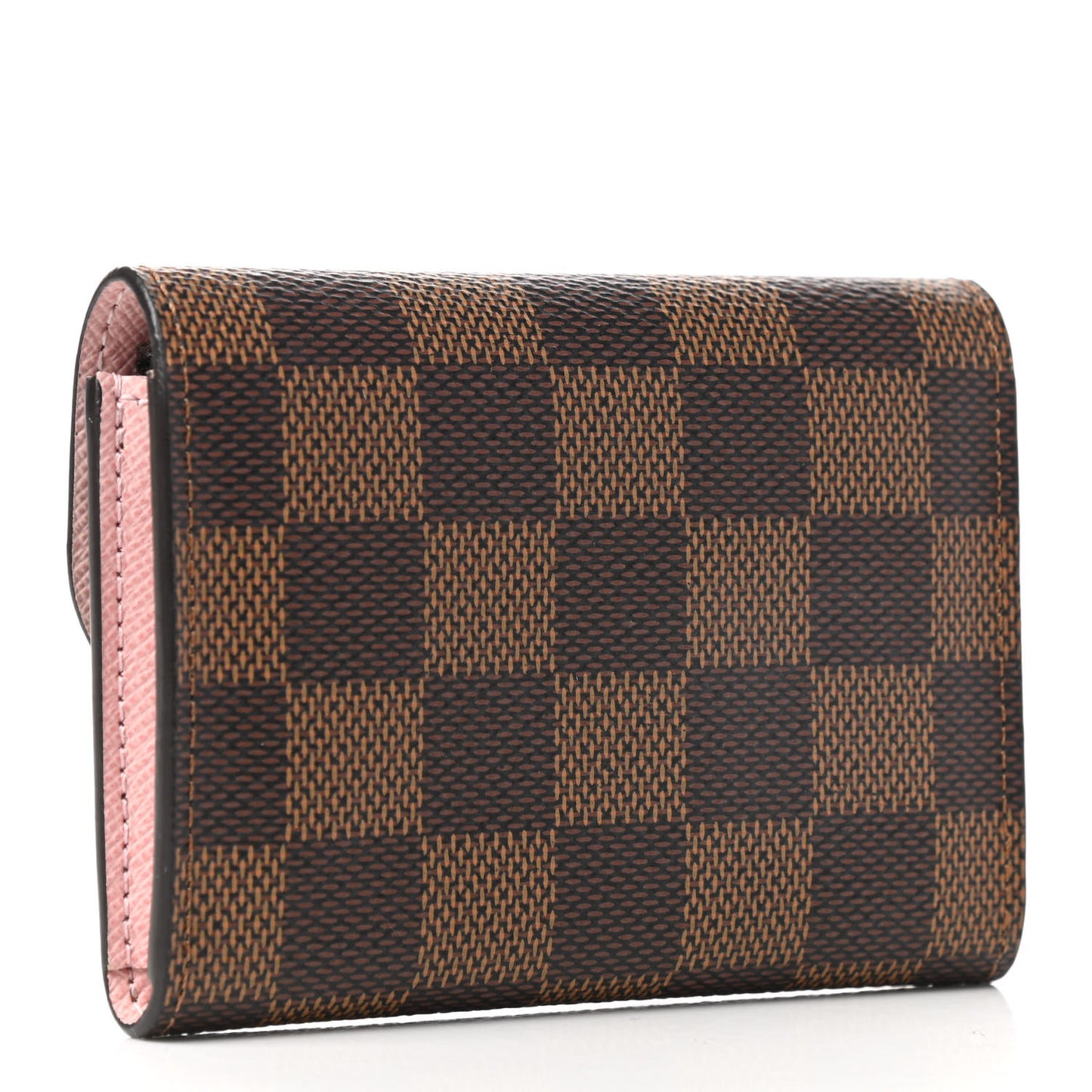 Damier Ebene Rosalie Coin Purse Rose Ballerine