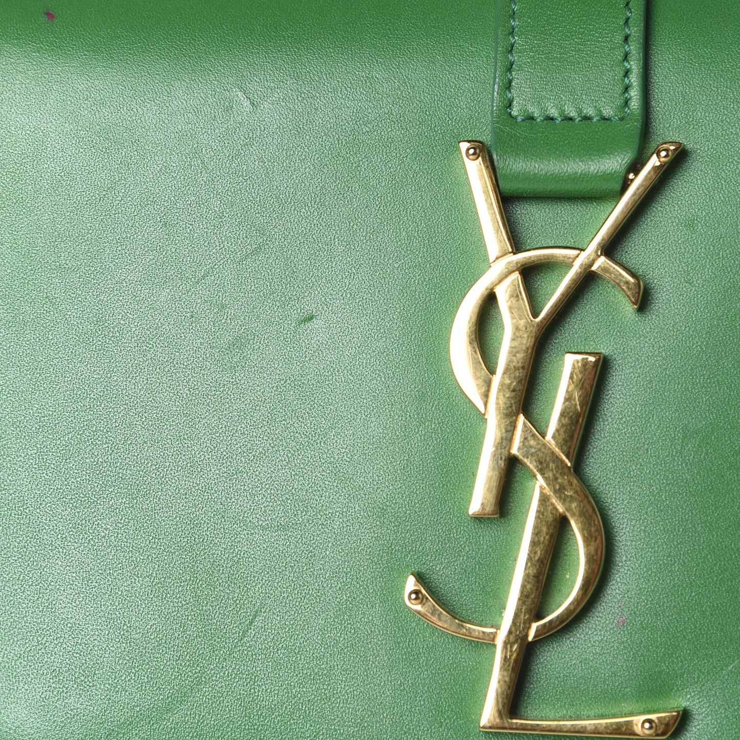 Smooth Calfskin Small Monogram Université Shoulder Bag Green