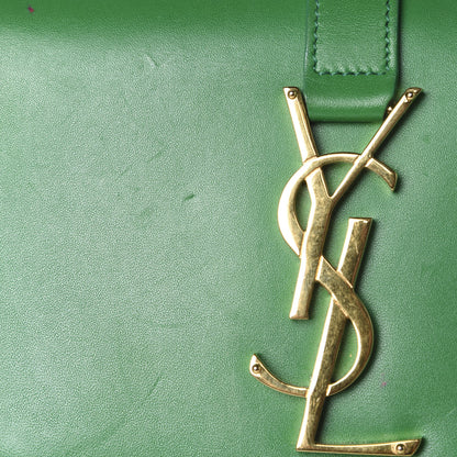 Saint Laurent Smooth Calfskin Small Monogram Université Shoulder Bag Green 18 of 21