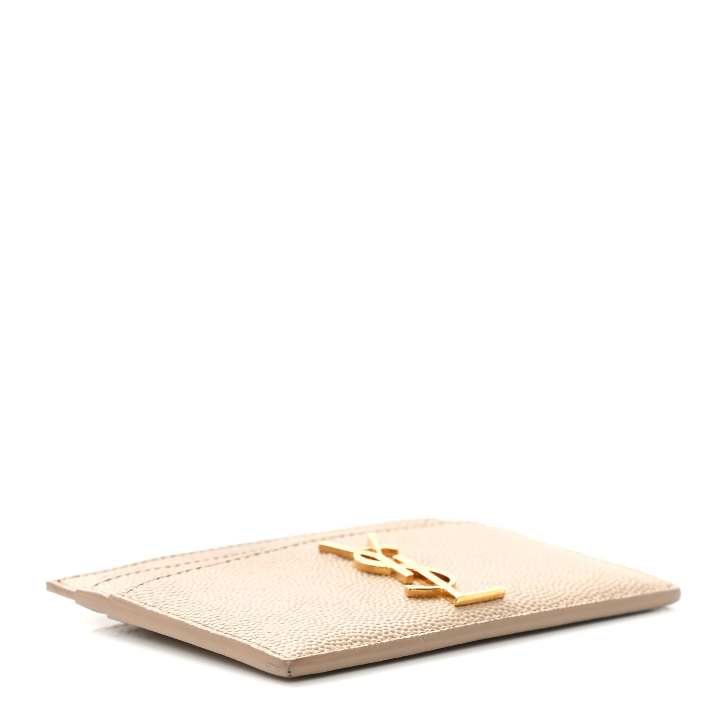 Grain De Poudre Monogram Credit Card Case Nude Powder