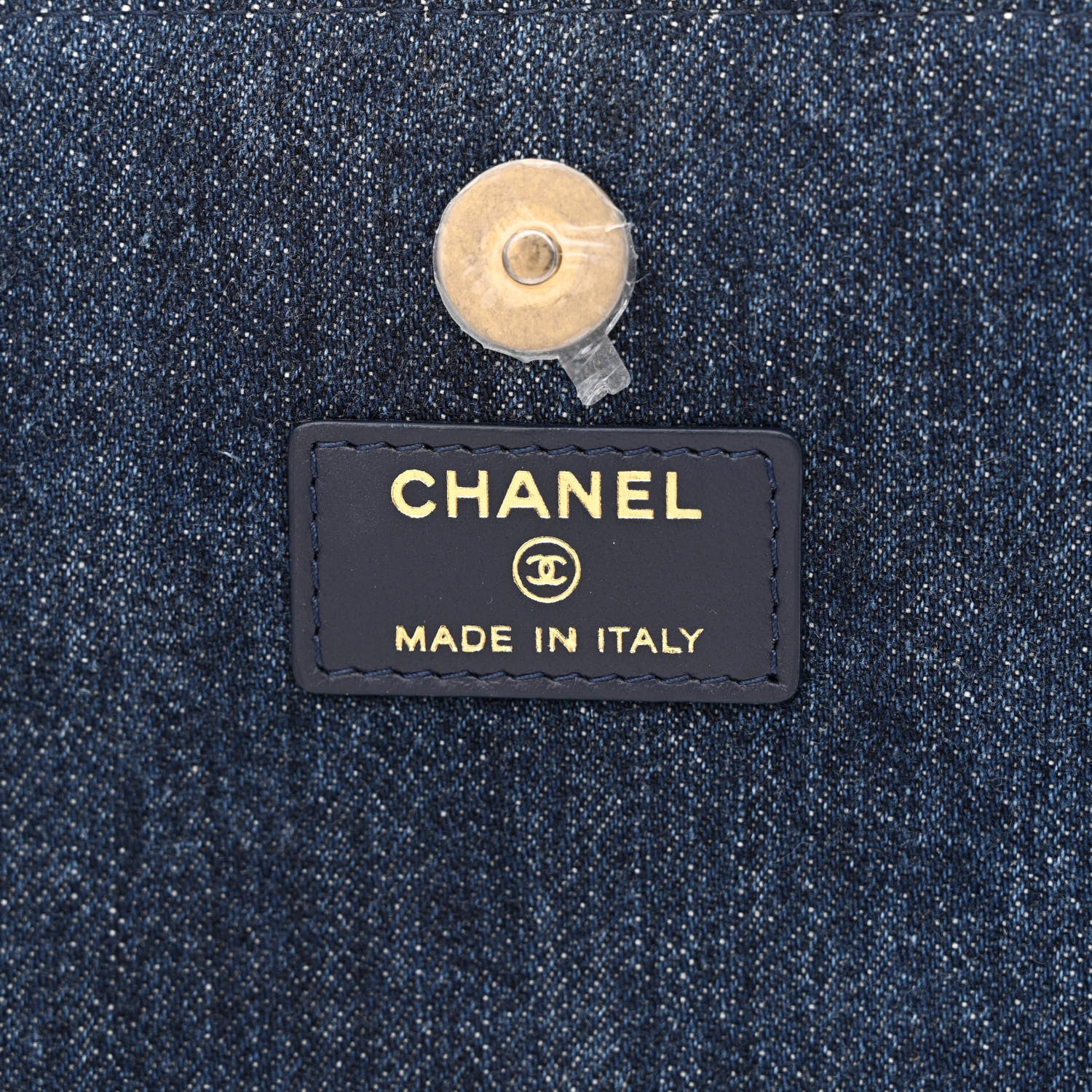 Chanel Denim Quilted Chanel 19 Flap Phone Holder With Chain Blue 6 of 10