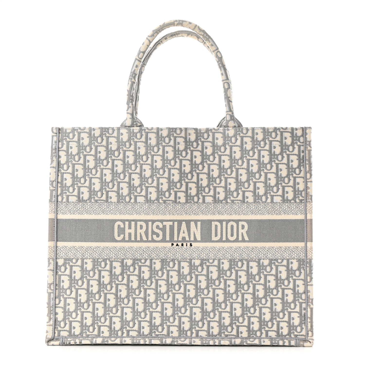 Christian Dior Oblique Large Book Tote Grey 1 of 14