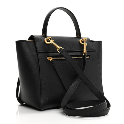 Celine Grained Calfskin Micro Belt Bag Black 5 of 21