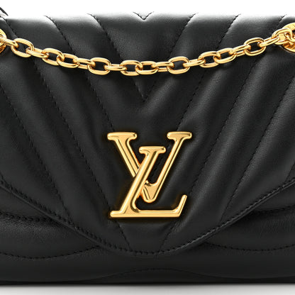 Louis Vuitton Calfskin LV New Wave Chain Bag Black 7 of 10