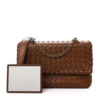 Bottega Veneta Nappa Intrecciato Baby Olimpia Shoulder Bag Ebano 3 of 15