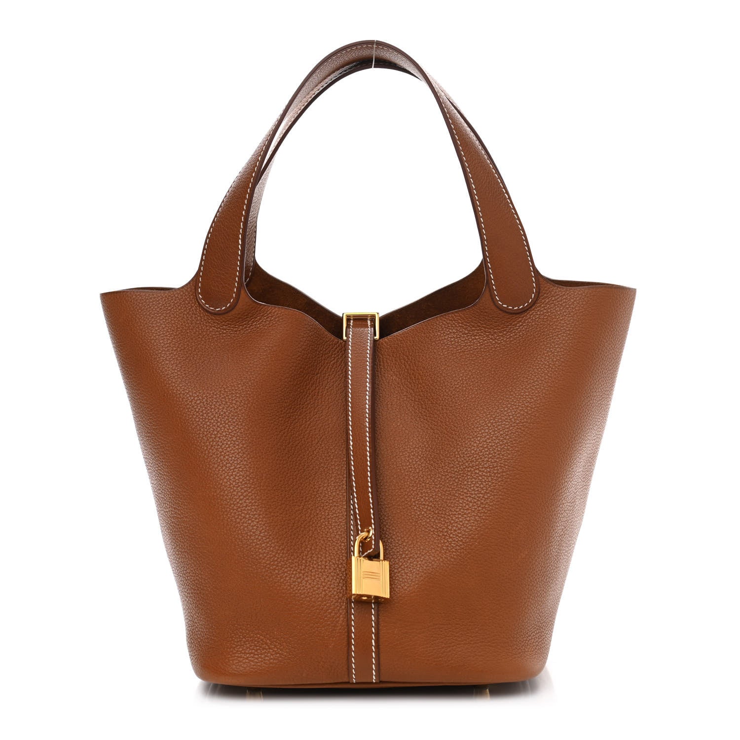 Hermes Barenia Faubourg Picotin Lock 22 MM Fauve 1 of 14