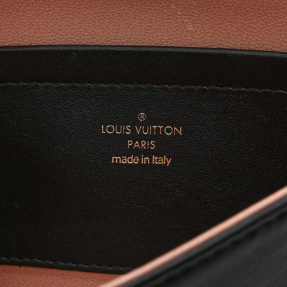 Louis Vuitton Lambskin Embossed Monogram Pochette Coussin Black 6 of 9
